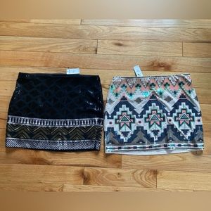 Express Sequined Mini Skirts Bundle